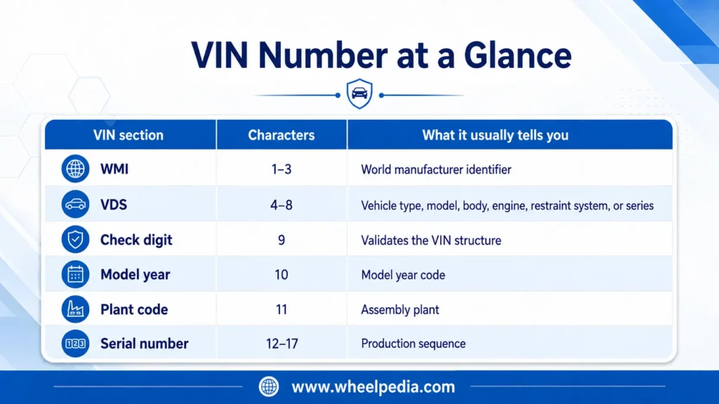 VIN Number at a Glance Infographic