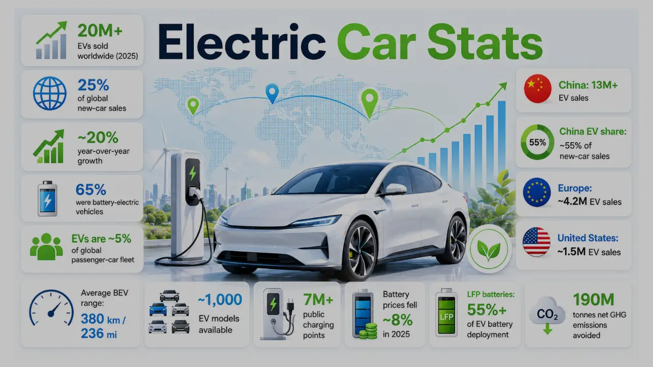 Electric Car Statistics, Facts