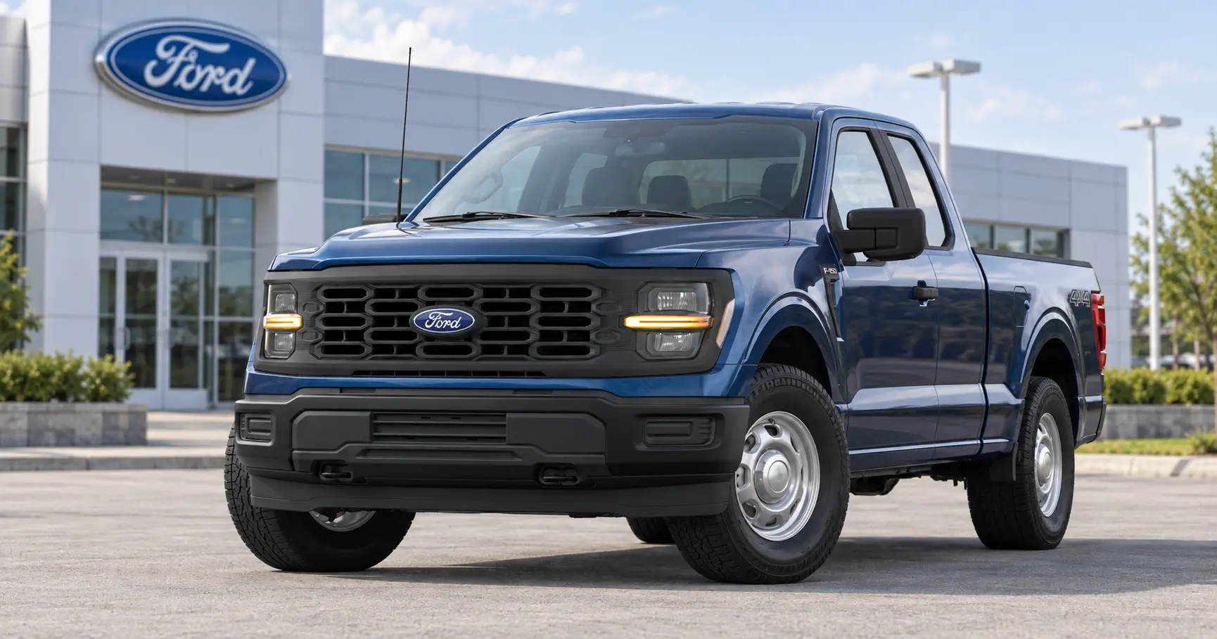 Current-generation Ford F-150 pickup truck parked outdoors